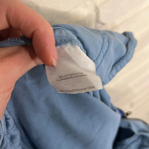 Tory Burch Blue Corduroy Cotton Stretch Skinny Pants, Women’s Size 25 - Picture 8 of 9